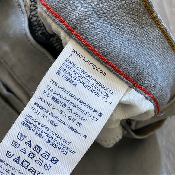 Tommy Hilfiger Light Grey Mid Rise Jean Leggings 2 - Picture 7 of 9